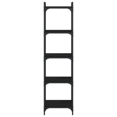 Bookcase 5-Tier Black 40x30x154 cm Engineered Wood Payday Deals