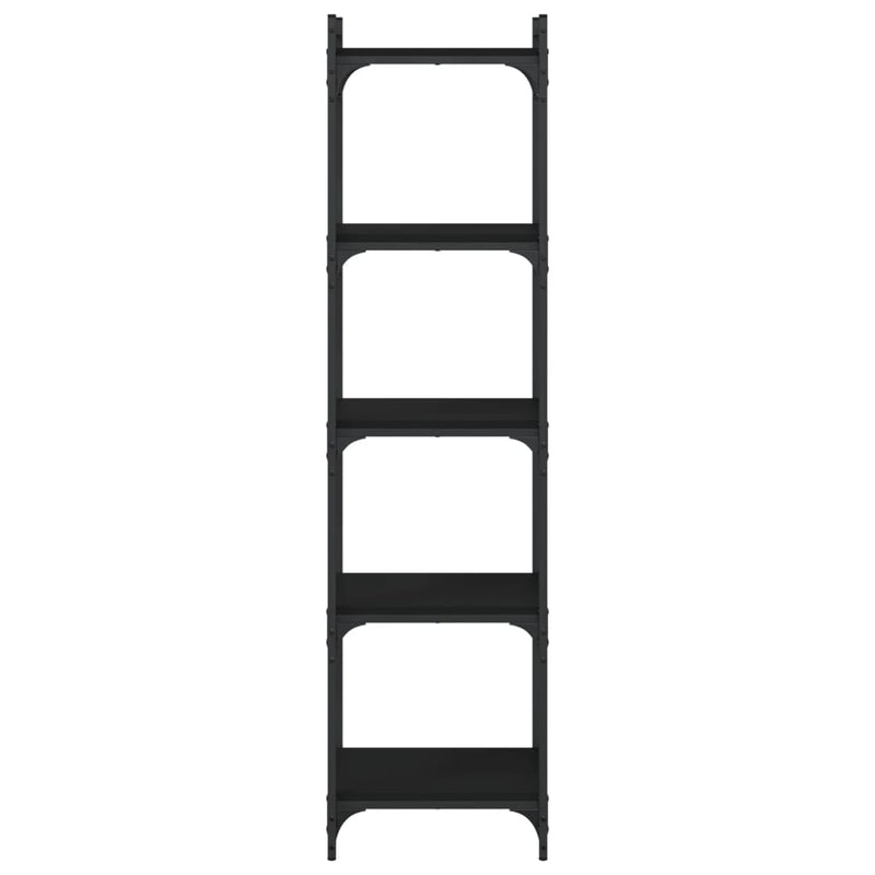 Bookcase 5-Tier Black 40x30x154 cm Engineered Wood Payday Deals