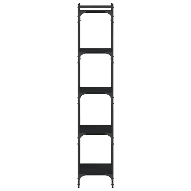 Bookcase 5-Tier Black 40x30x154 cm Engineered Wood Payday Deals
