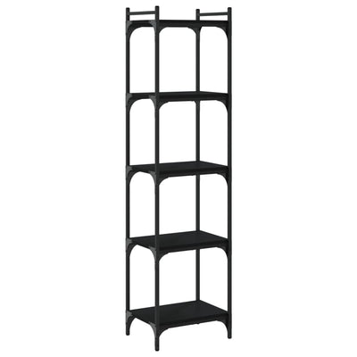 Bookcase 5-Tier Black 40x30x154 cm Engineered Wood Payday Deals
