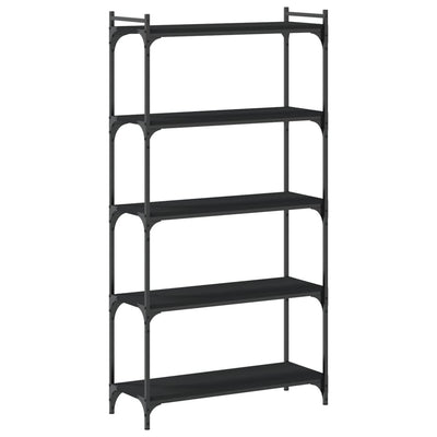 Bookcase 5-Tier Black 80x30x154 cm Engineered Wood Payday Deals
