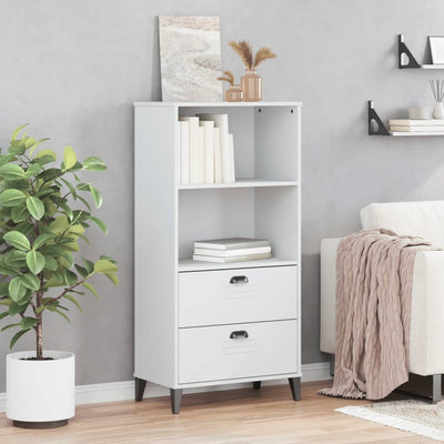 Bookcase VIKEN White 60x35x123 cm Solid Wood Pine Payday Deals