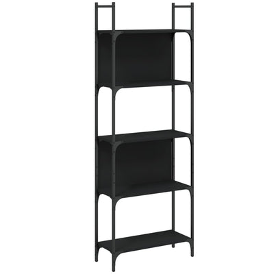 Bookshelf 5-Tier Black 60.5x24x166.5 cm Engineered Wood Payday Deals