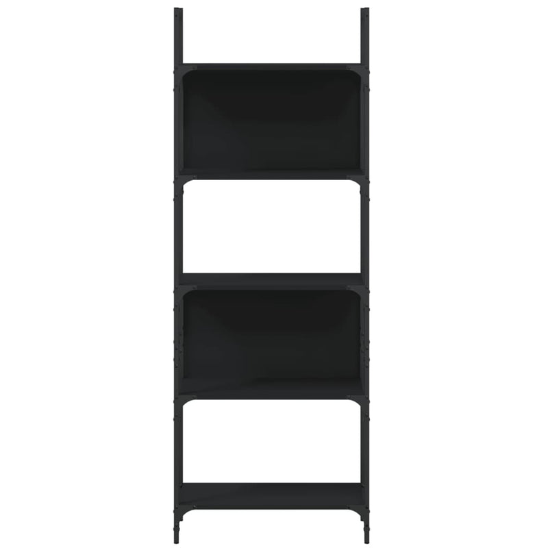 Bookshelf 5-Tier Black 60.5x24x166.5 cm Engineered Wood Payday Deals