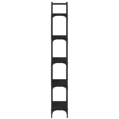 Bookshelf 5-Tier Black 60.5x24x166.5 cm Engineered Wood Payday Deals