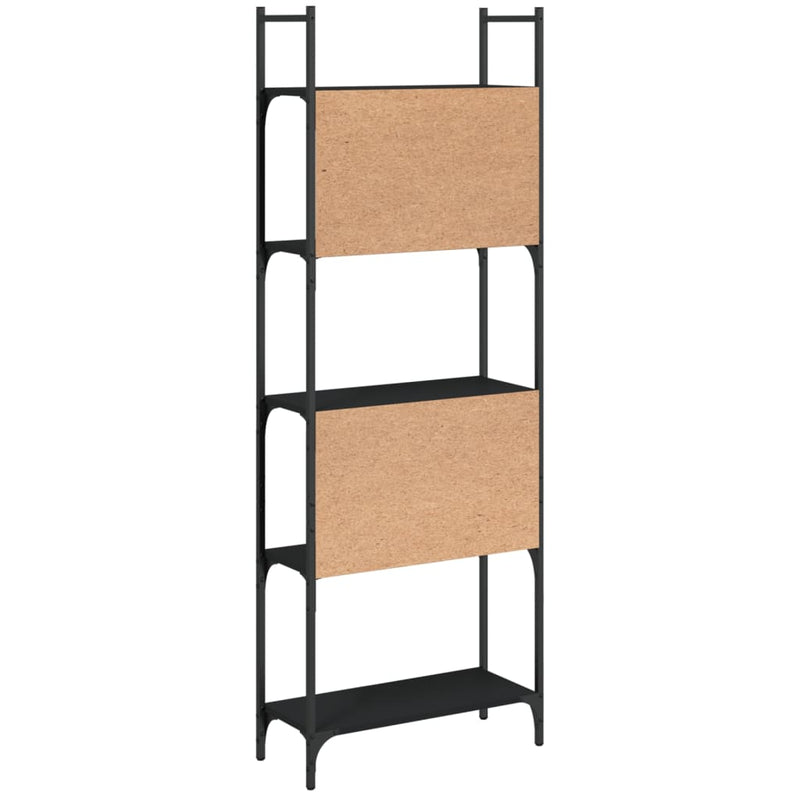 Bookshelf 5-Tier Black 60.5x24x166.5 cm Engineered Wood Payday Deals