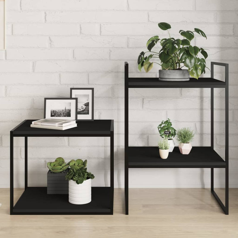 Bookshelf Boards 4 pcs Black 40x50x1.5 cm Engineered Wood Payday Deals