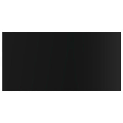 Bookshelf Boards 4 pcs High Gloss Black 60x30x1.5 cm Engineered Wood Payday Deals