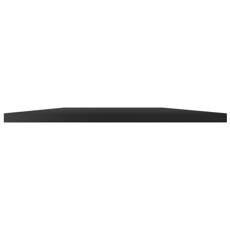 Bookshelf Boards 4 pcs High Gloss Black 80x20x1.5 cm Engineered Wood Payday Deals