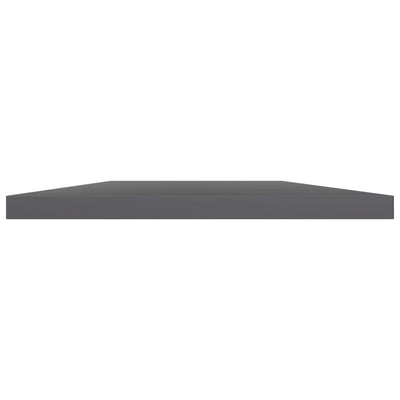 Bookshelf Boards 4 pcs High Gloss Grey 60x40x1.5 cm Engineered Wood Payday Deals