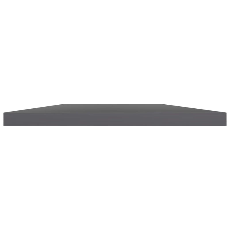 Bookshelf Boards 4 pcs High Gloss Grey 60x40x1.5 cm Engineered Wood Payday Deals