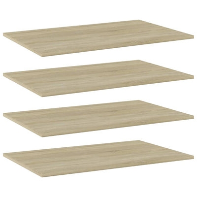 Bookshelf Boards 4 pcs Sonoma Oak 80x50x1.5 cm Engineered Wood Payday Deals