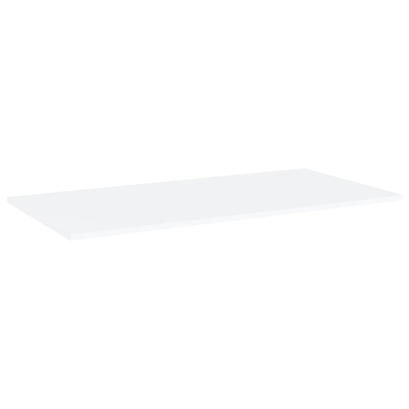 Bookshelf Boards 4 pcs White 80x20x1.5 cm Engineered Wood Payday Deals