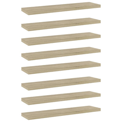 Bookshelf Boards 8 pcs Sonoma Oak 40x10x1.5 cm Engineered Wood Payday Deals