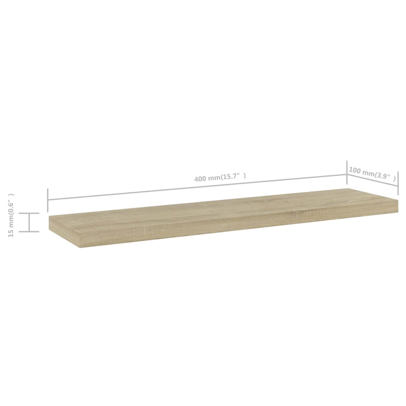 Bookshelf Boards 8 pcs Sonoma Oak 40x10x1.5 cm Engineered Wood Payday Deals