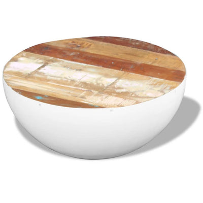 Bowl Shaped Coffee Table Solid Reclaimed Wood 60x60x30 cm Payday Deals