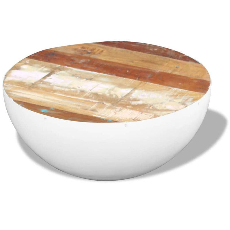 Bowl Shaped Coffee Table Solid Reclaimed Wood 60x60x30 cm Payday Deals