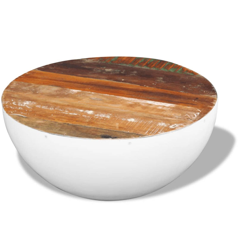 Bowl Shaped Coffee Table Solid Reclaimed Wood 60x60x30 cm Payday Deals