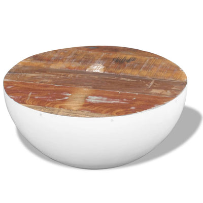 Bowl Shaped Coffee Table Solid Reclaimed Wood 60x60x30 cm Payday Deals