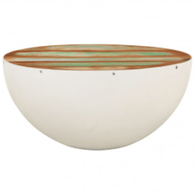 Bowl Shaped Coffee Table Solid Reclaimed Wood 60x60x30 cm Payday Deals