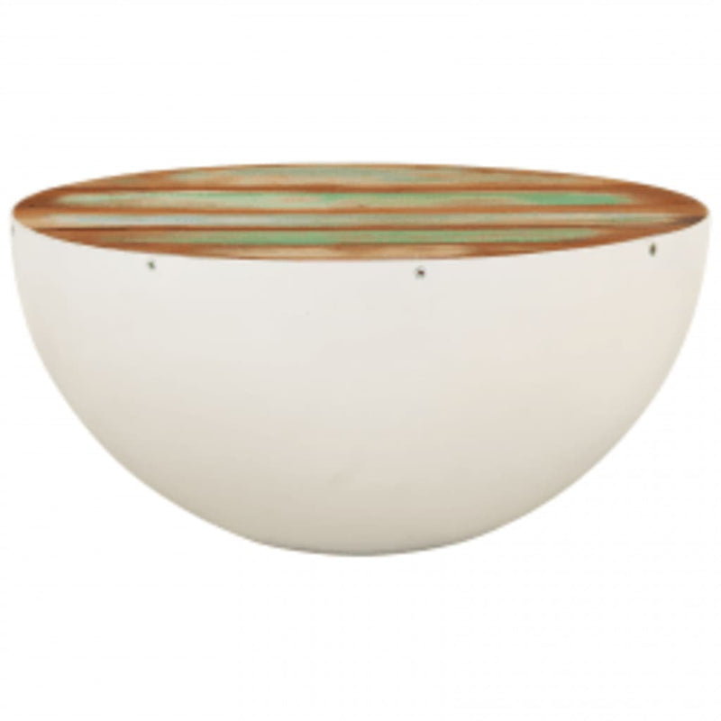 Bowl Shaped Coffee Table Solid Reclaimed Wood 60x60x30 cm Payday Deals