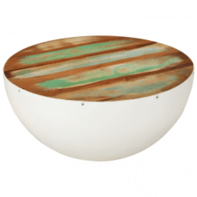 Bowl Shaped Coffee Table Solid Reclaimed Wood 60x60x30 cm Payday Deals