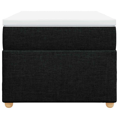 Box Spring Bed with Mattress Black King Single Fabric Payday Deals
