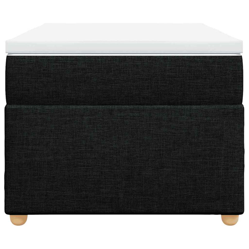 Box Spring Bed with Mattress Black King Single Fabric Payday Deals
