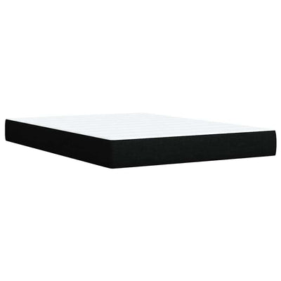 Box Spring Bed with Mattress Black Queen Fabric Payday Deals