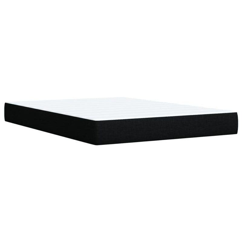 Box Spring Bed with Mattress Black Queen Fabric Payday Deals