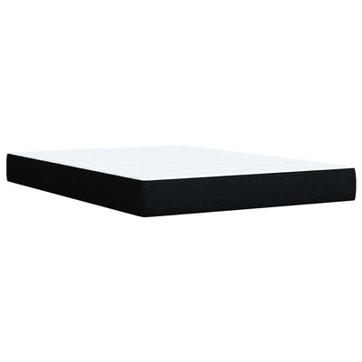 Box Spring Bed with Mattress Black Queen Fabric Payday Deals