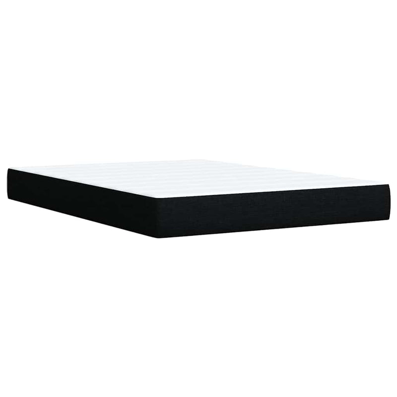 Box Spring Bed with Mattress Black Queen Fabric Payday Deals