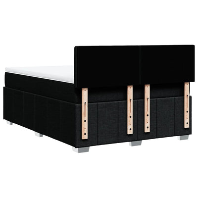 Box Spring Bed with Mattress Black Queen Fabric Payday Deals