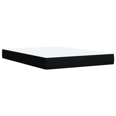 Box Spring Bed with Mattress Black Queen Fabric Payday Deals