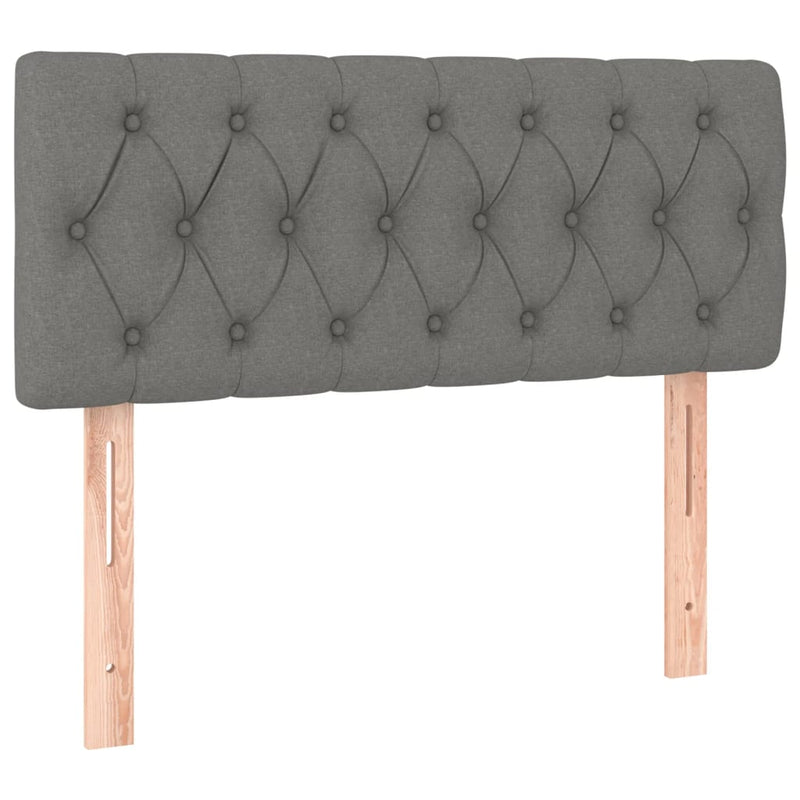 Box Spring Bed with Mattress Dark Grey 100x200 cm Fabric Payday Deals