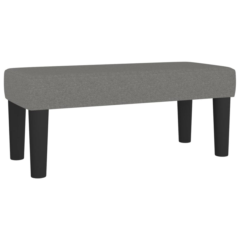 Box Spring Bed with Mattress Dark Grey 106x203 cm King Single Size Fabric Payday Deals