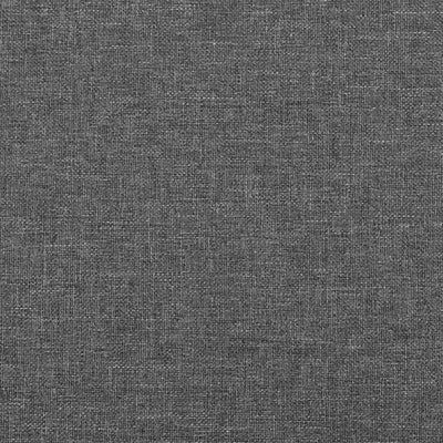 Box Spring Bed with Mattress Dark Grey 137x187 cm Double Size Fabric Payday Deals