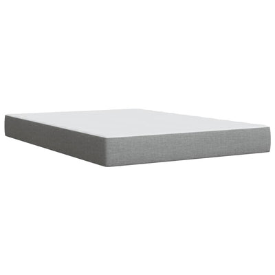 Box Spring Bed with Mattress Dark Grey Double Fabric Payday Deals