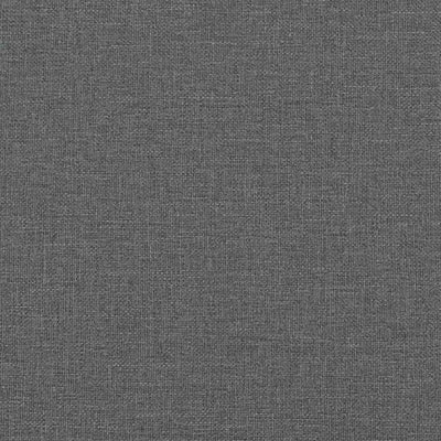 Box Spring Bed with Mattress Dark Grey Double Size Fabric Payday Deals