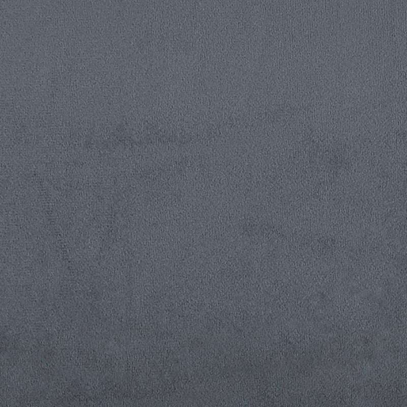 Box Spring Bed with Mattress Dark Grey Double Velvet Payday Deals