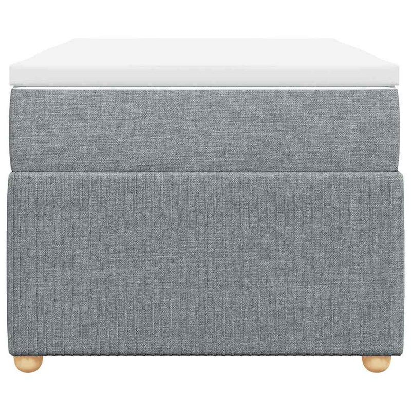 Box Spring Bed with Mattress Dark Grey King Single Fabric Payday Deals