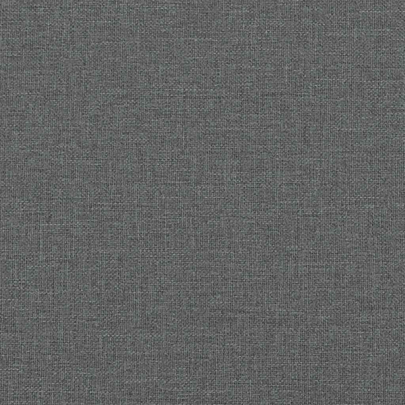Box Spring Bed with Mattress Dark Grey King Single Fabric Payday Deals
