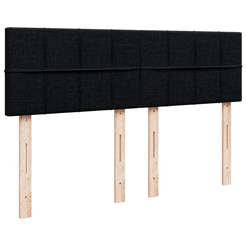 Box Spring Bed with Mattress Dark Grey Queen Fabric Payday Deals