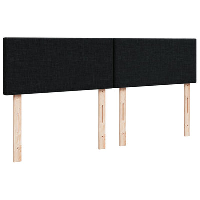 Box Spring Bed with Mattress Dark Grey Queen Fabric Payday Deals