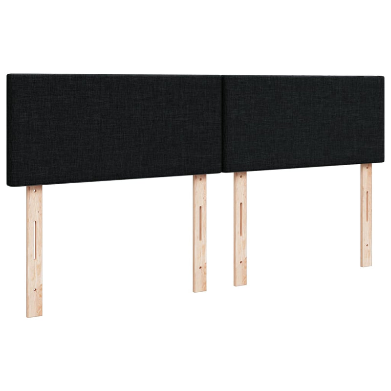 Box Spring Bed with Mattress Dark Grey Queen Fabric Payday Deals