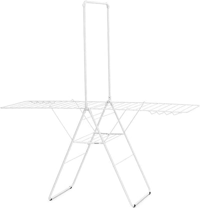 BRABANTIA 25m Hang On Drying Rack in White Drying Airing Rack Clothing Stand Adjustable