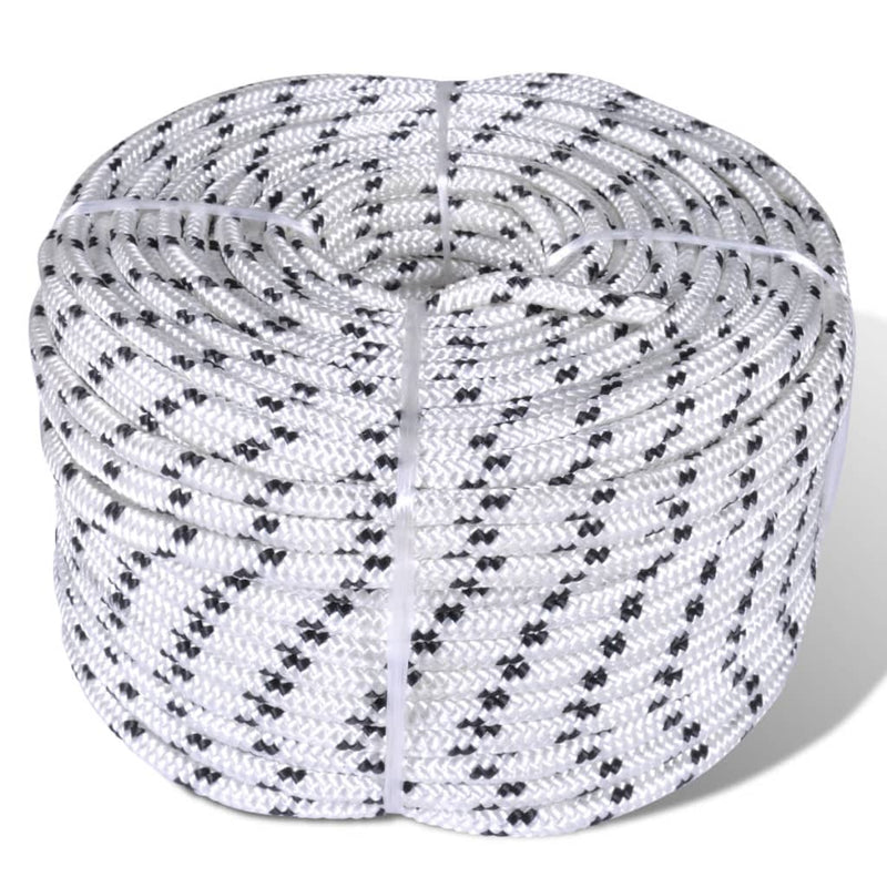 Braided Rope Coil Boat Line Polyester 6 mm x 50 m Payday Deals