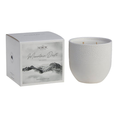 Bramble Bay Candle Nordic Collection Mountain Drift White 400gm