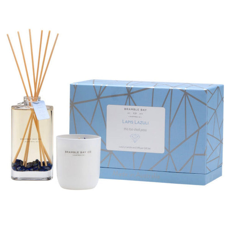 Bramble Bay Diffuser Candle Giftbox Crystal Infusion Collection Jasmine Orange Payday Deals