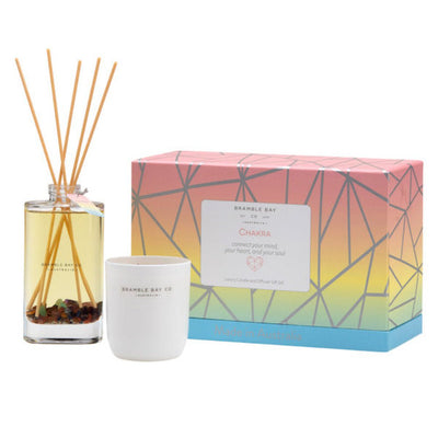 Bramble Bay Diffuser Candle Giftbox Crystal Infusion Collection Lotus